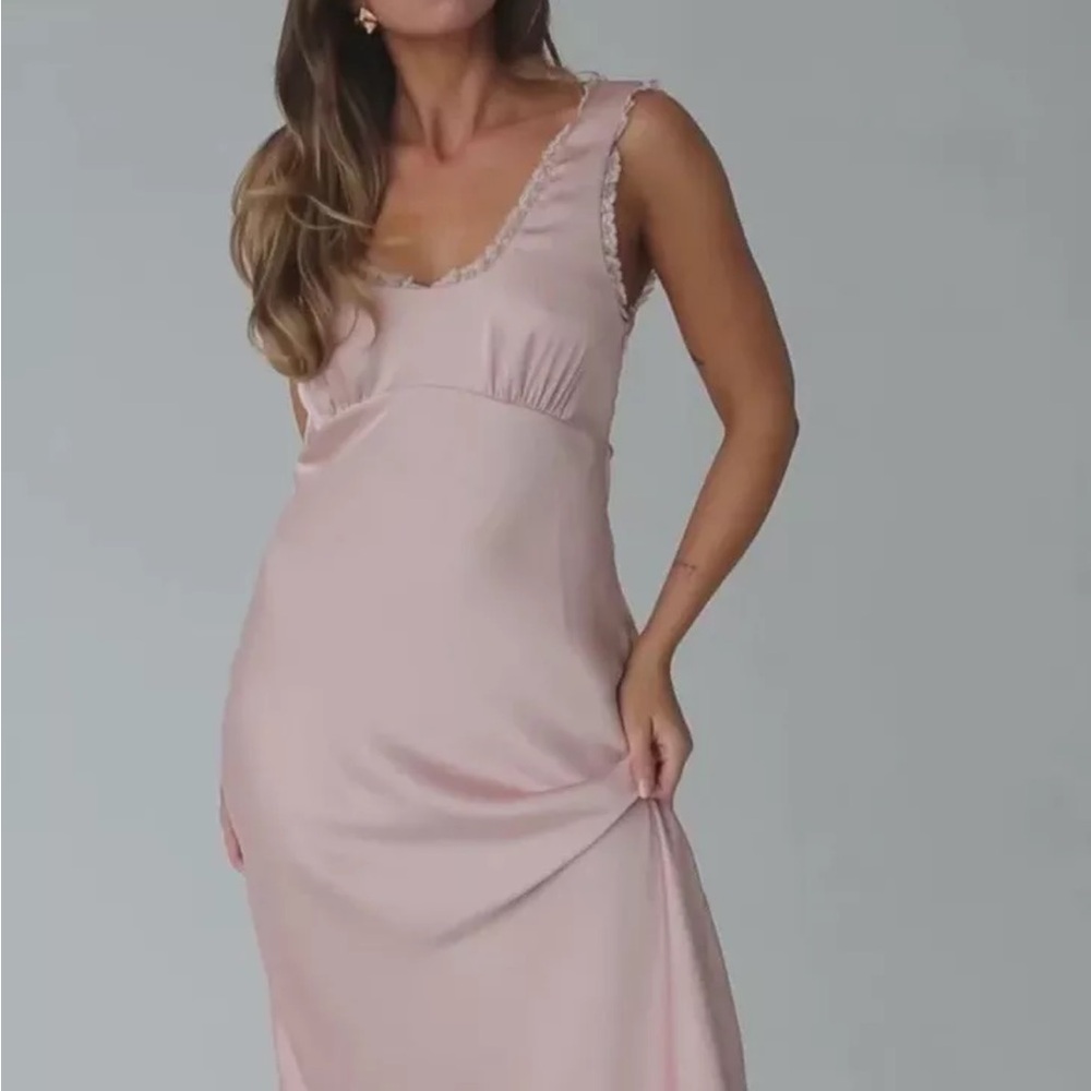 Rumored North Country Midi Dress in Blush - size Small